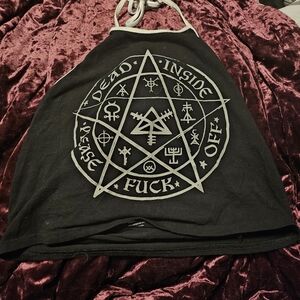 Dead inside halter top